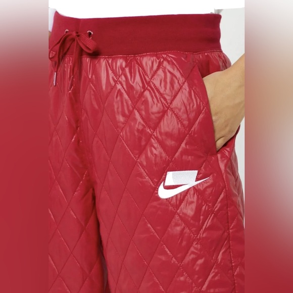 Nike Women's Sportswear NSP Loose Fit Quilted Pants Cj6256 620 - Picture 5 of 11